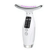 7 in 1 Facial and Neck Massager device with LED lights and multifunctional settings for skin rejuvenation.