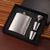 Hip Flask and Funnel Set – Stainless Steel Pocket Whiskey Flask with funnel and cups in a gift box.