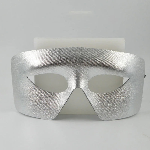 Luxury Venetian Masquerade Party Mask in silver, designed for elegance and mystery at themed events.