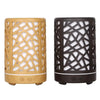 200ml Automatic Electric Plastic Aroma Diffuser in two colors: light wood and dark wood designs.