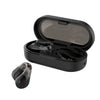 Q60 Open Ear Clip Bluetooth Earbuds in charging case, showcasing modern design and open-ear style for comfortable listening.