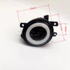 CSP H11 30W Waterproof LED Fog Light front view with dimensions 10cm x 9.1cm x 4cm on white background.
