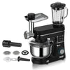1400W Multifunction Stand Mixer with Meat Grinder showing blender, meat grinder attachment, and mixing bowl.