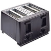 Retro 4 Slices Bread Toaster with four slots and adjustable settings for perfect toast.