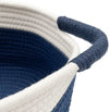 Cotton Rope Woven Storage Basket Suite featuring soft fabric and sturdy handles for stylish and practical organization.