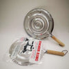 Double-Layer Iron Silver Anti-Hot Heat Diffuser shown with packaging, designed to prevent overheating while cooking.