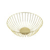 Elegant gold Metal Storage Rack showcasing a modern design, perfect for home decor and organization.