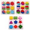 Wooden Shape Matching Peg Puzzle Learning Board