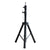 Adjustable Training Mannequin Head Stand For Wigs-Tripod showcasing a black tripod stand for stability in hair styling.