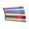 High-Quality Custom Art Glass Jar collection with various colored markers arranged neatly on a white surface.