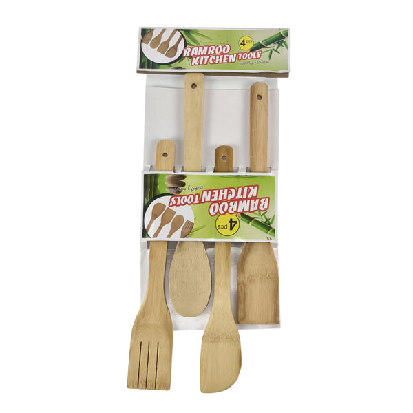 Bamboo Kitchen Tools 4 Piece Set