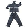 Perfect Dealz Industrial Waterproof Rain Jacket and Trousers – Navy Blue Hooded Rainsuit