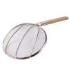 Jumbo Stainless Steel Kitchen Strainer with Wooden Handle – 32 cm