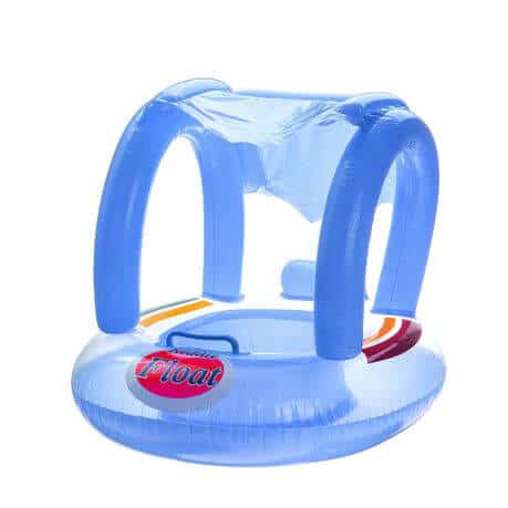Kids Baby Boat with Sun Shade for toddlers featuring a protective sun shade and stable floating seat.