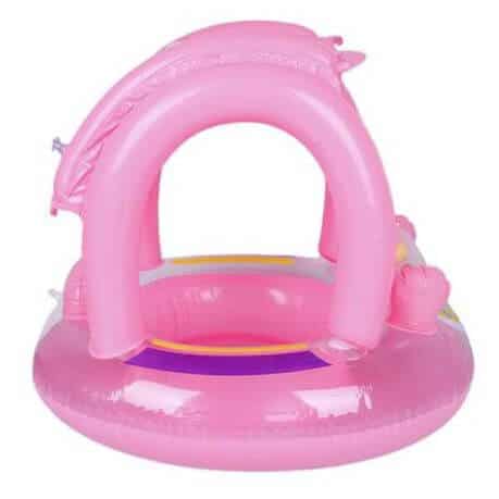 Kids Baby Boat with Sun Shade for safe and fun water play for young children.