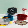 Kids Bento Lunch Box 1 L Plastic Lunch Container in multiple colors with compartments for organized meals.