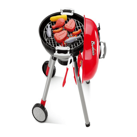 Kids Pretend Play BBQ Grill Play Set Toy with realistic food accessories and interactive features.
