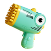 Kids 40-Hole Automatic Dinosaur Bubble Blaster toy with a playful design and multiple bubble holes.