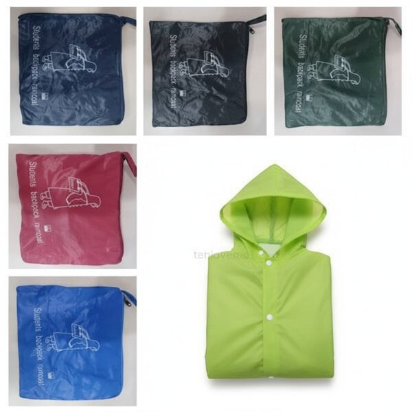 Kids Backpack Raincoat Portable