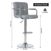 Modern Kitchen Stool with Armrests dimensions and features including height and weight capacity.