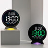 Large Digital Wall Clock with Temperature Display and Alarm