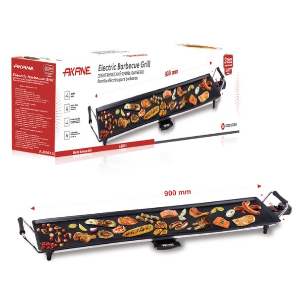 Large Electric Indoor/Outdoor Grill – 1800W Non-Stick Barbecue Plate