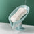 1 Leaf Shape Drain Box Shower Soap Holder