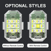 Optional styles of M3 Wireless Remote Control LED Strobe Light: version without remote control and version with remote control.