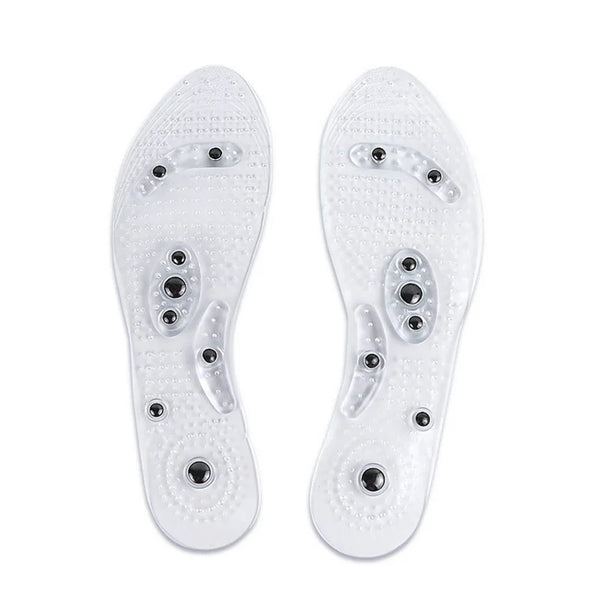Magnetic Therapy Breathable Massage Insoles designed for comfort and pressure relief for tired feet.