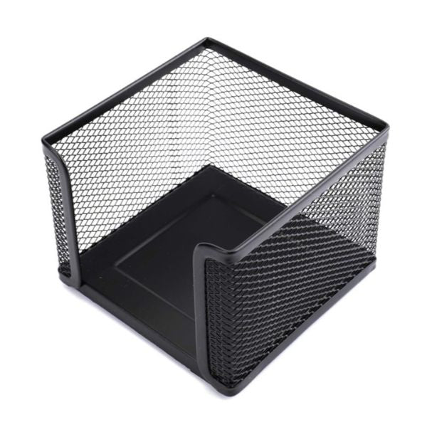 Metal Mesh Desk Organiser with Memo Holder for a tidy workspace, perfect for pens and notes.