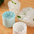 Mini Reusable Cooling Gel Ice Pack design with blue and white structures surrounded by crushed ice.