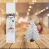 Mini White Christmas Tree with Wooden Stand – 45 cm