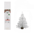 Mini White Christmas Tree with Wooden Stand – 45 cm