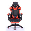 Modern PU Leather Swivel Office Chair in stylish red and black design, perfect for home or office use.