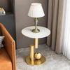 Modern Golden & Marble Side Table