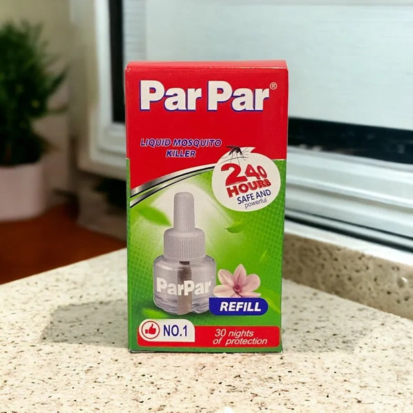 Mosquito Liquid Refill by ParPar, providing 240 hours of protection for electric vaporizers against mosquitoes.