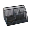 Multi-Compartment Metal Mesh Desk Organizer