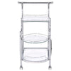 Multi-Level Silver Bar Cart