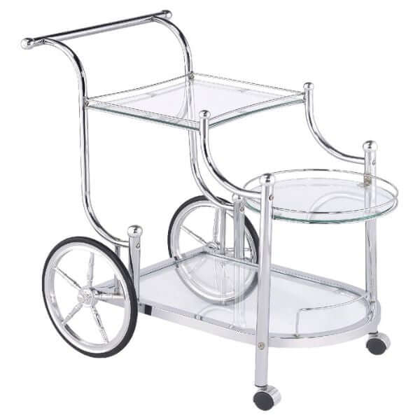 Perfect Dealz Multi-Level Silver Bar Cart