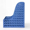 Multifunction Plastic Book Holder Storage Organizer in blue, designed to keep books and stationery organized.