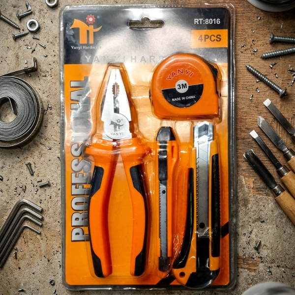 Hardware 4-Piece Professional Hand Tool Set
