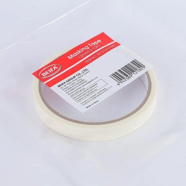 Perfect Dealz Off-White Textured Paper White Masking Tape12mm × 10M