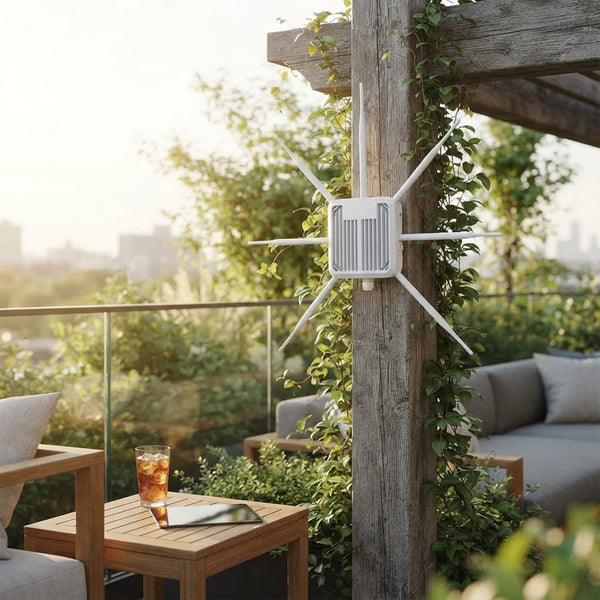 Outdoor Wireless Access Point with External Antennas