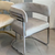Luxury Tiffany Event and Dining Chair featuring a stylish design with chrome accents and soft upholstery.