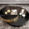 Perfect Dealz Polished Swivel Adjusting Coffee Table