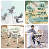 Portable Baby Swing & Feeding Chair collection displaying multiple styles and functions for feeding and soothing infants.