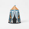 Colorful Portable Foldable Castle Play Tent with circus design for kids' imaginative play.