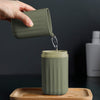 Portable Travel Toothbrush & Mouthwash Storage Cup Set