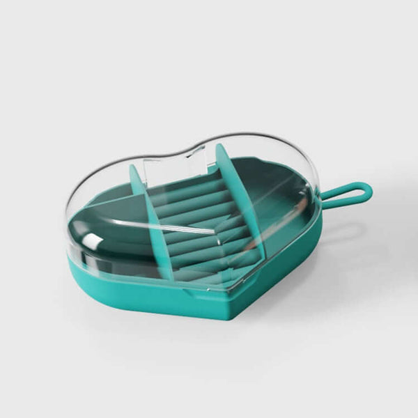 Perfect Dealz Portable Clear Jewellery Organiser with Heart-Shaped Design