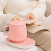 Portable Coffee Ceramic Mug Set With Warming Coaster